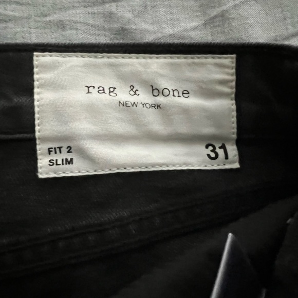 Rag and Bone Fit 2 Slim Dark Grey Jeans. Size 31 - Picture 4 of 4